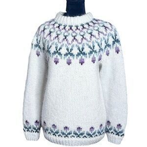 THE HANDKNITTING ASSOCIATION of ICELAND Pure Wool  Pullover Lopapeysa Sweater M
